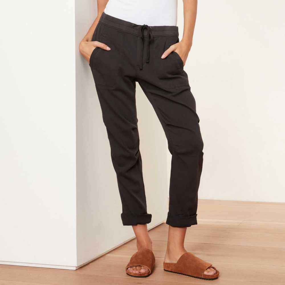 James Perse Soft Drape Dark Blue-Grey Soft Twill Casual Pant size 1/small
